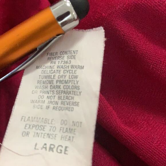 KOMAR SLEEPWEAR LONG LACE RED POLKA DOT WARM‎ SIZE L - Picture 7 of 8